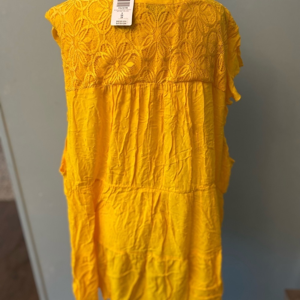 Torrid Babydoll Swiss flutter sleeve lace top - Picture 11 of 11